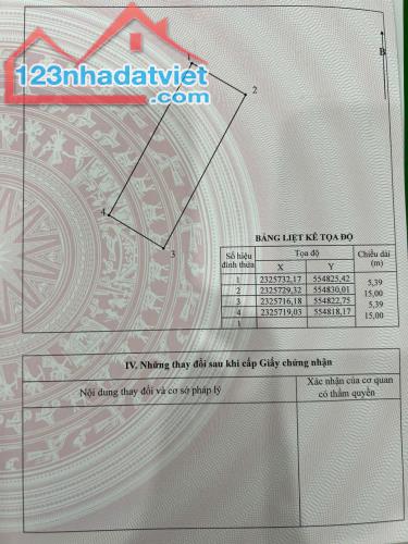 ĐƯỜNG 4M Ô TÔ 7 CHỖ , NHÌN RA NHÀ VĂN HÓA, BÁN 81M2 KHU PHỐ PHƯỜNG HÀ MÃN, MT 5.4M - 2