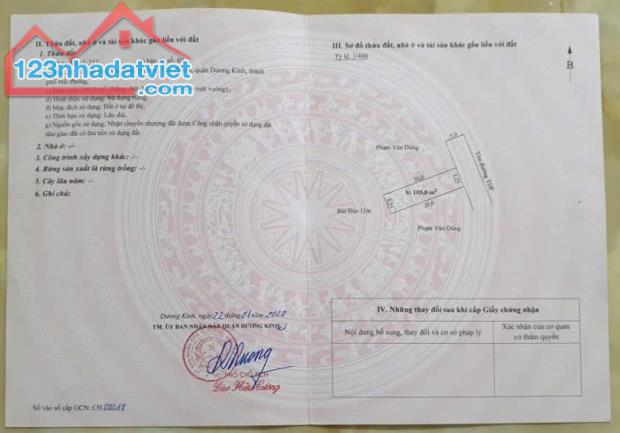 Bán đất Tân Thành - Dương Kinh - Hải Phòng