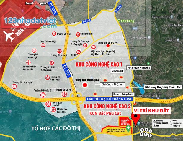 BÁN LÔ ĐẤT MẶT TRỤC CHÍNH XÃ PHÚ CÁT HÒA LẠC CÁCH ĐƯỜNG QUỐC LỘ 21 CHƯA TỚI 100M