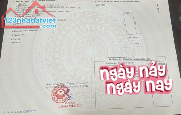 Bán nhà mặt đường ngã 4 Trại Lẻ - Nguyễn Tât Tố, 49m 1.5 tầng, Giá 6.3 tỉ, siêu hiếm - 4