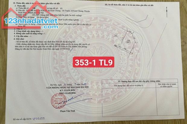 ĐẤT DỊCH VỤ TL9 LAI XÁ KIM CHUNG HOÀI ĐỨC HÀ NỘI GIÁ TỐT NHẤT - 3