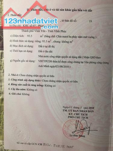 Bán đất đường Đầm Vạc, Đống Đa, Vĩnh Yên, Vĩnh Phúc. Giá chỉ 55 triệu/m2 - 4