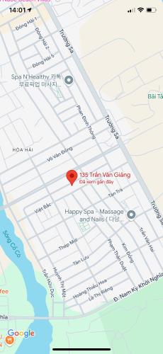 Bán đất mặt tiền đường Trần Văn Giảng gần Võ Quí Huân, khu biển Tân Trà, GIÁ 3ty250 - 1