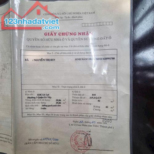 MT 134 PHẠM VĂN ĐỒNG 53M 4 LẦU NGANG 5,3M GIÁ 11,5 TỈ TL