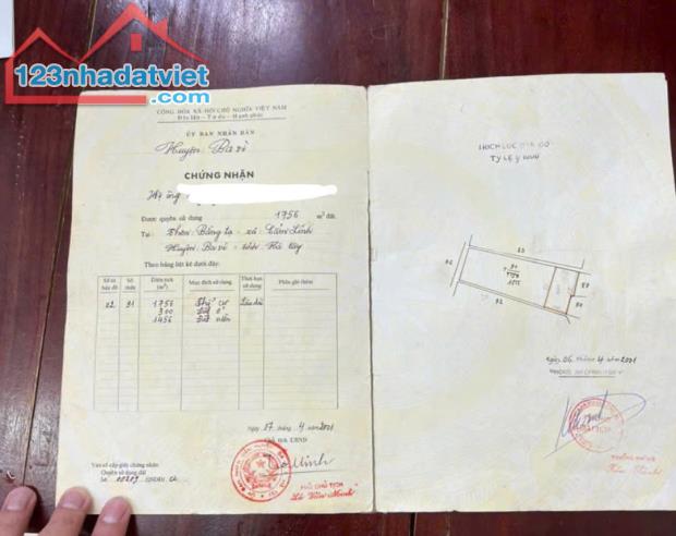 Lô góc 2 mặt tiền tại Bằng Tạ,Cẩm Lĩnh,Ba Vì,Hà Nội,gần KDL Hồ Suối Hai, KDL Đầm Long - 2