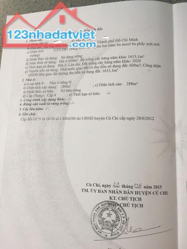 Nhà xưởng hẻm đường tỉnh lộ 2 xã Tân Phú Trung, Củ Chi tổng dt 2233m2 có 600m2 thổ giá 21 - 4