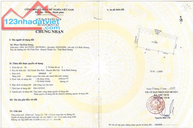BÁN GẤP 9000M2 ĐẤT NÔNG NGHIỆP BẾN CÁT - BÌNH DƯƠNG - GIÁ CHỈ 80 TỶ - SỔ HỒNG RIÊNG - 2