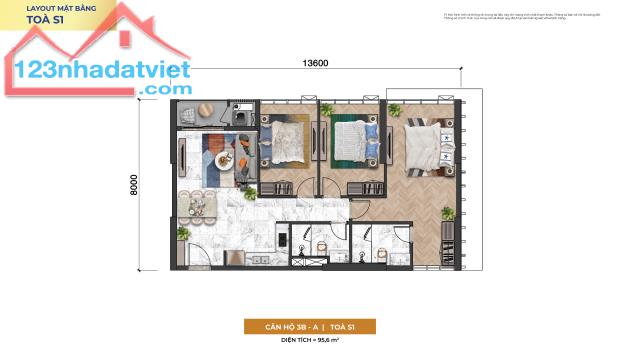 SUN SYMPHONY - Căn 95.6M2 (3PN) Giá 7.965 Tỷ View Sơn Trà - Biển Đà Nẵng - 1