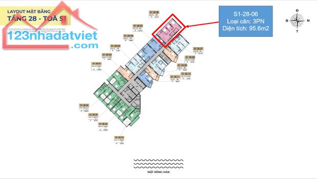 SUN SYMPHONY - Căn 95.6M2 (3PN) Giá 7.965 Tỷ View Sơn Trà - Biển Đà Nẵng - 2