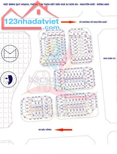 ĐÁT ĐẤU GIÁ X2 SƠN DU , NGUYÊN KHÊ , ĐÔNG ANH , HÀ NỘI
GIÁ 7xTR/M - 3