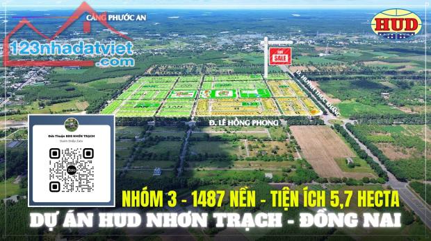 Bán nền nhà vườn dự án Hud Nhơn Trạch - Góc 2 mặt tiền đối diện công viên - 3