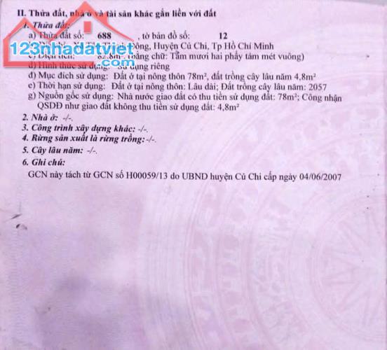 Chính chủ) Bán lô đất shr thổ cư - đường nhựa 361, xã Tân thạnh Đông, Củ Chi - 3