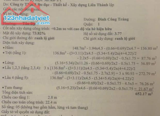Bán đất mặt tiền Đinh Công Tráng Quận 1 đã có GPXD 9 tầng chỉ hơn 250tr/m2 - 2