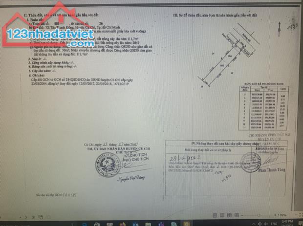 Chính Chủ Cần Bán Lô Đất gần Trường THCS Tân Thạnh Đông tại Xã Tân Thạch Đông, Huyện Củ