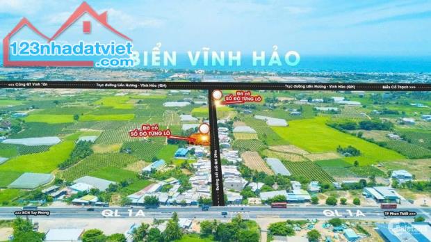 ĐẤT BIỂN GIÁ TỐT CẠNH CẢNG CÀ NÁ – SỔ ĐỎ RIÊNG – CHỈ 6TR/M²