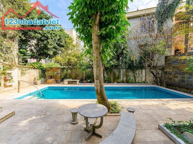 Cho Thuê Biệt Thự Sân Vườn,Bể Bơi tại NGỌC THỤY ,dt 500m giá 87tr - 1
