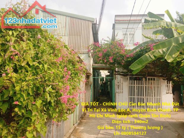 GIÁ TỐT - CHÍNH CHỦ Cần Bán Nhanh Nhà Đất Vị Trí Tại Huyện Bình Chánh, TP HCM .
