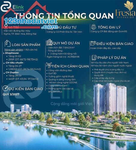 MỞ BÁN ĐỢT 1 – CĂN HỘ VEN SÔNG NGAY TRUNG TÂM BIÊN HÒA – GIÁ ƯU ĐÃI CHỈ TỪ 156 TRIỆU/CĂN - 2