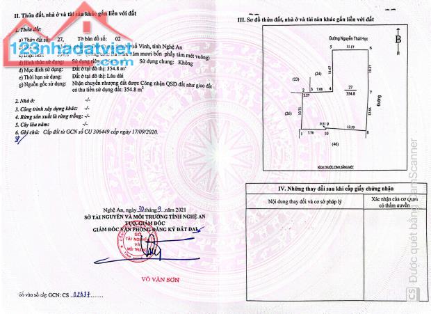 Bán nhà mặt đường Nguyễn Thái Học, Tp Vinh, Nghệ an - 1