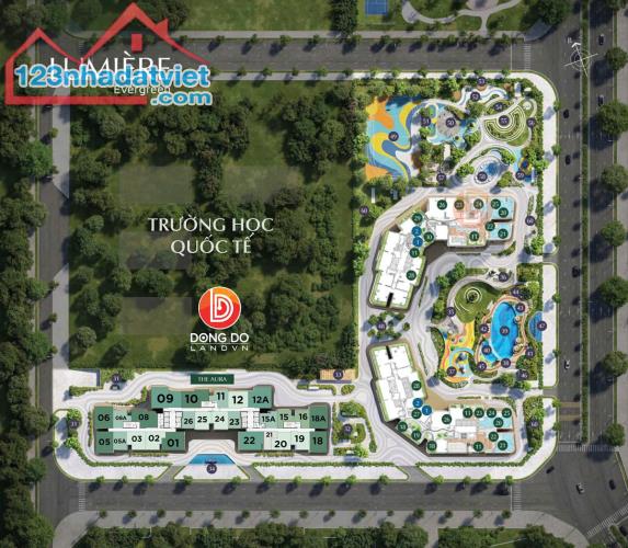 SMART CITY - LUMIÈRE Evergreen - Studio A1 - Tầng Thấp Ban Công Đông Nam Chỉ 3,050 Bao - 3