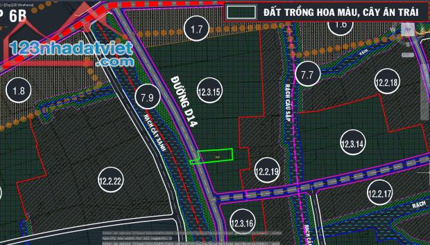 Bán đất 1/ đường Bình Mỹ - 1552m2 - 6.7x81 nở hậu 21m - 100m2 thổ cư - xã Bình Mỹ - Củ Chi - 4