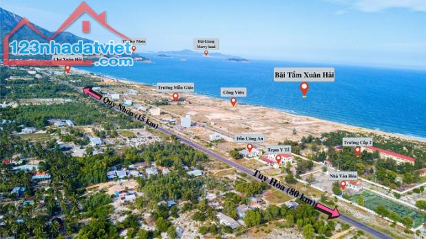 Đất biển Xuân Hải Phú Yên, cách biển vài bước chân, giá tốt đầu năm. sổ đỏ thổ cư 100%