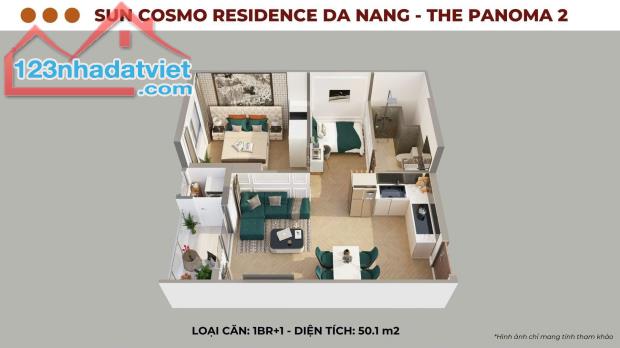 Bán căn 1PN+ Sun Cosmo - DT48,6m2 - Giá chỉ 2ty95 - Tháng 6 nhận nhà - 2