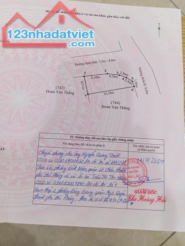 CHÍNH CHỦ CẦN BÁN LÔ ĐẤT 86,9m2 TẠI AN THỌ -AN LÃO -TP HẢI PHÒNG