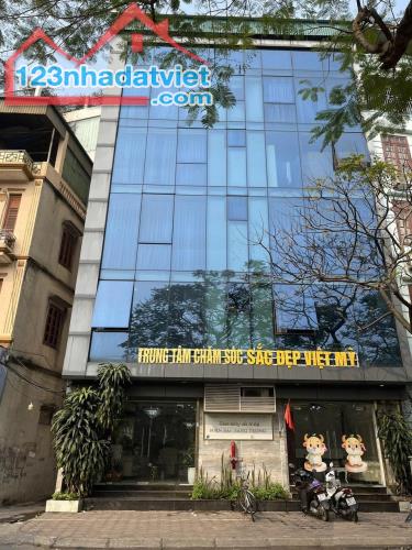 CHO THUÊ Nhà Nguyễn Khánh Toàn, DT 99m, 6 tầng, MT 10,5m, THANG MÁY, KINH DOANH