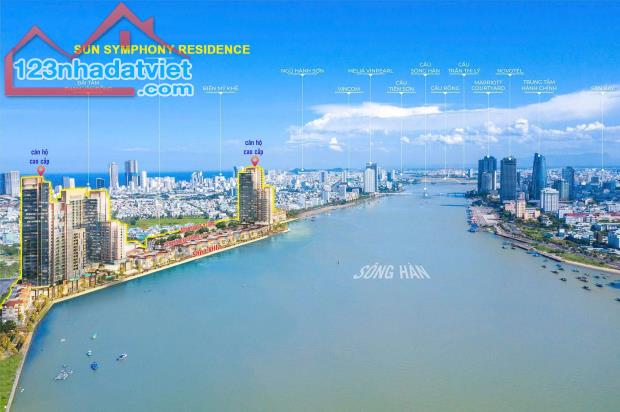 Quỹ căn hộ Sun Symphony 2PN, 3PN, Duplex tại khán đài ngắm pháo hoa tuyệt đẹp View sông Hà