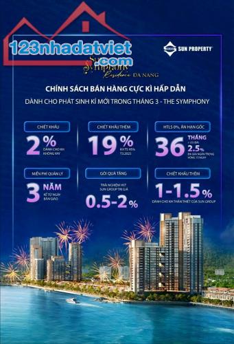 DUY NHẤT 1 CĂN 2 NGỦ SUN SYMPHONY VIEW CỰC ĐỈNH GIÁ CHỈ 5,X TỶ FULL, GIÁ GỐC CĐT - 2