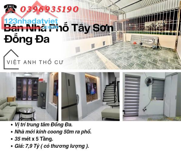 Bán nhà phố Tây Sơn_Ngõ To Như Phố_Trung Tâm Đống Đa_32mx5T_Giá: 7.2 Tỷ_Lh: 0396935190