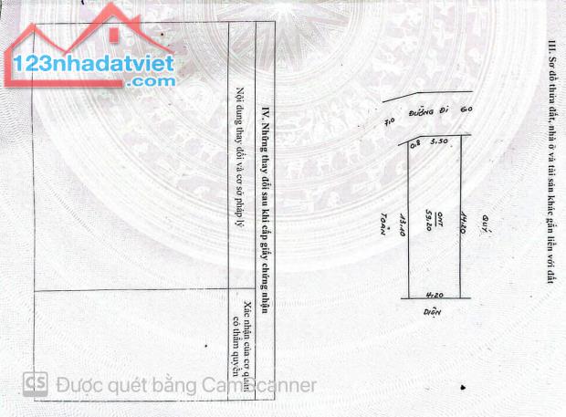 chỉ hơn 3 tỷ có ngay 60m Đất trục chính tỉnh lộ, kinh doanh, oto tránh, giá đầu tư. - 1