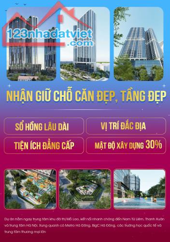Mở bán dự án chung cư Kepler land Mộ lao Hà Đông
Nhận booking giữ chỗ chỉ 50 triệu - 3