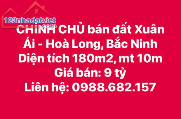 CHÍNH CHỦ CẦN BÁN ĐẤT TẠI BẮC NINH - 1