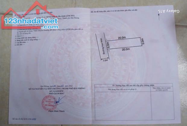 Bán đất Đoàn Xá - Kiến Thụy - Hải Phòng