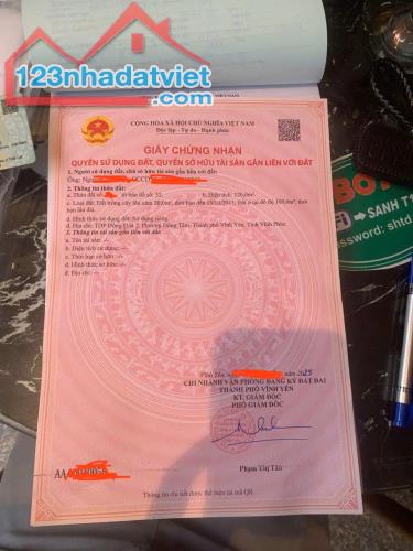 Chính chủ bán gấp lô đất Đồng Tâm, Vĩnh Yên giáp TTHPT Kim Ngọc 120m MT 6m 1,85 tỷ. SĐCC