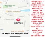 NHÀ ĐẸP - GIÁ TỐT - CHÍNH CHỦ Cần Bán Nhà Vị Trí Đẹp Tại Phường Ngọc Lâm, Quận Long Biên,
