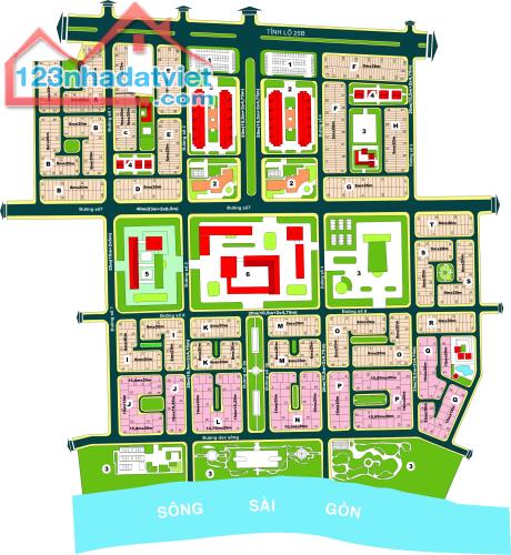 Cho thuê đất MT Lế Hiến Mai, dự án Huy Hoảng, Quận 2: (13x20m) giá 35tr/tháng