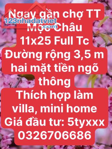 ĐẤT NỀN MỘC CHÂU GIÁ ĐẦU TƯ