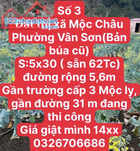 ĐẤT NỀN MỘC CHÂU GIÁ ĐẦU TƯ - 2