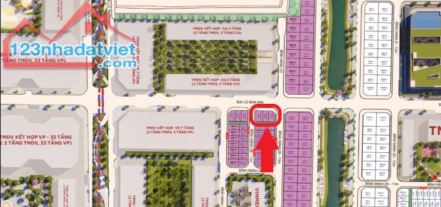 Bán Liền Kề 120m2 Đại Lộ Ban Mai, Vinhomes Wonder City, Đối diện tòa Văn Phòng