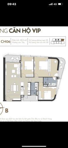Duy nhất căn hộ chung cư Han Jardin 124,5m2, 3PN 2WC, căn góc 3 thoáng, tầng cao. - 2
