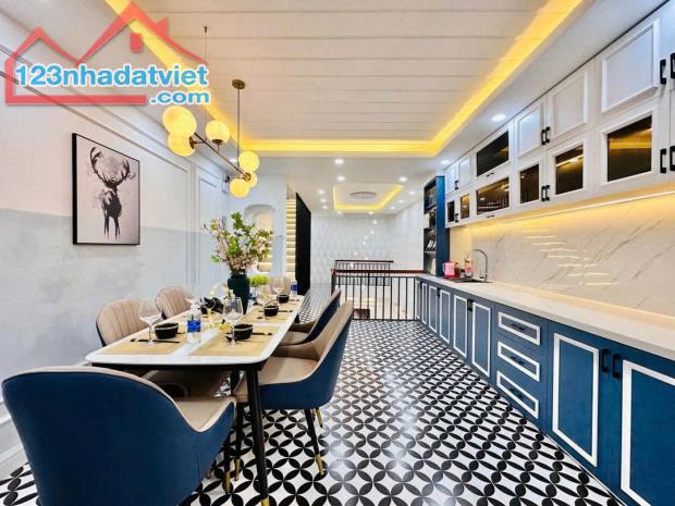 Nhà mới 5 tầng – Sắt mặt tiền Lê Văn Thọ - Gò Vấp – hẻm xe hơi – 3.9x12m – Giá 6.8Tỷ - 1