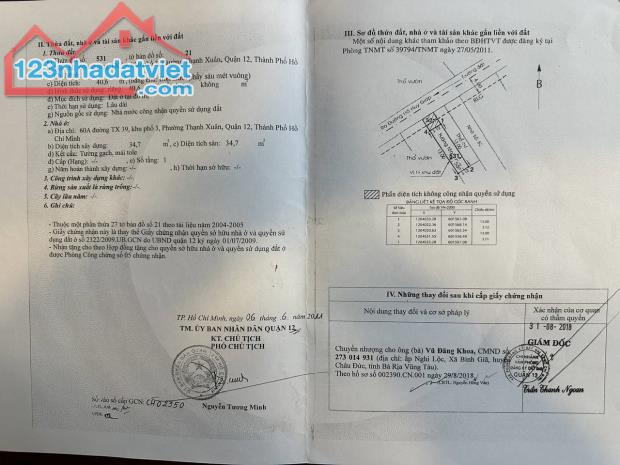 Nhà sân XE HƠI, 3pn gần Cao Đẳng Điện Lực, xe tải né nhau, 3.86T! - 4