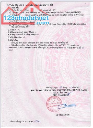 ĐẤT ĐẸP - GIÁ TỐT - Vị Trí Đắc Địa Tại Thôn Dược Thượng, Xã Tiên Dược, Huyện Sóc Sơn, Hà