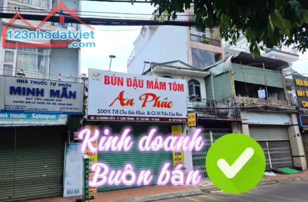 Mặt tiền kinh doanh đường số 6 Linh trung cách Hoàng Diệu 2 có 30m