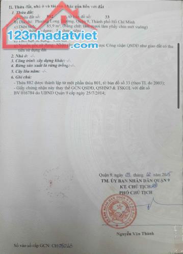 Bán Nhà Sổ Hồng Riêng DT 86m², – Long Trường, TP. Thủ Đức – Giá Tốt, LH ngay 0909185988 - 1