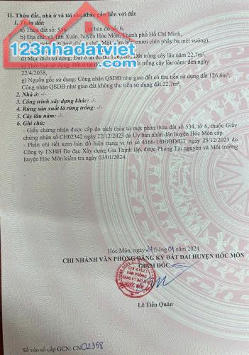 BÁN ĐẤT 7X22M MẶT TIỀN TÂN XUÂN 3 GIÁ 6.8T - 4