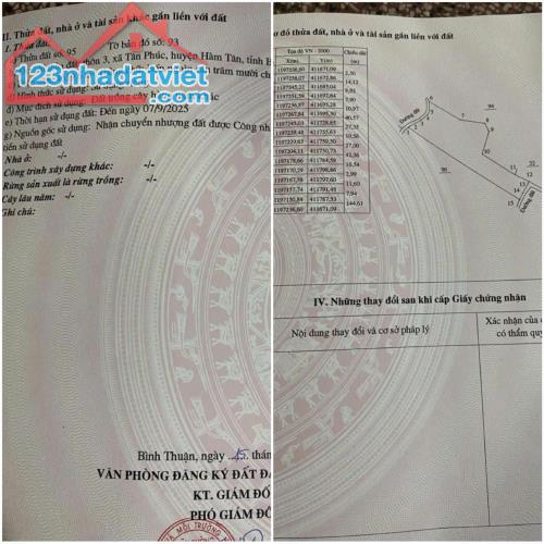 CHÍNH CHỦ CẦN BÁN NHANH 4,7HA ĐẤT TẠI Xã Tân Phúc huyện Hàm Tân tỉnh Bình Thuận.